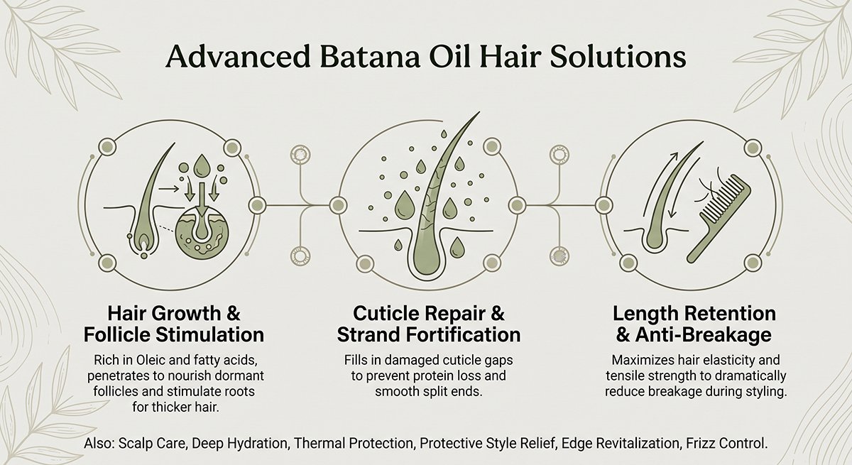 Batana oil product benefits Batana oil collection explore now Batana oil hair products Batana oil daily routine soft natural Batana oil best seller introduction